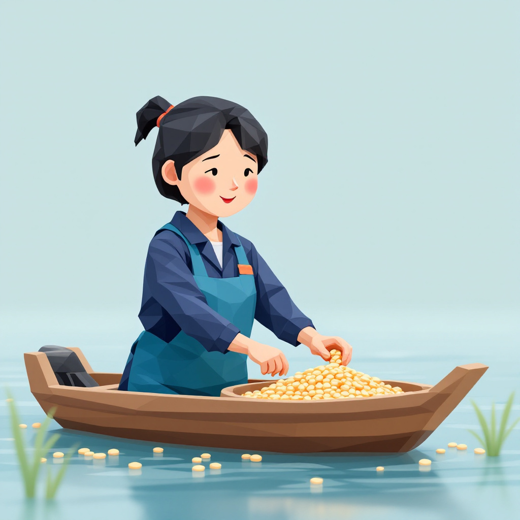 養殖スタッフのキャラクターイラスト